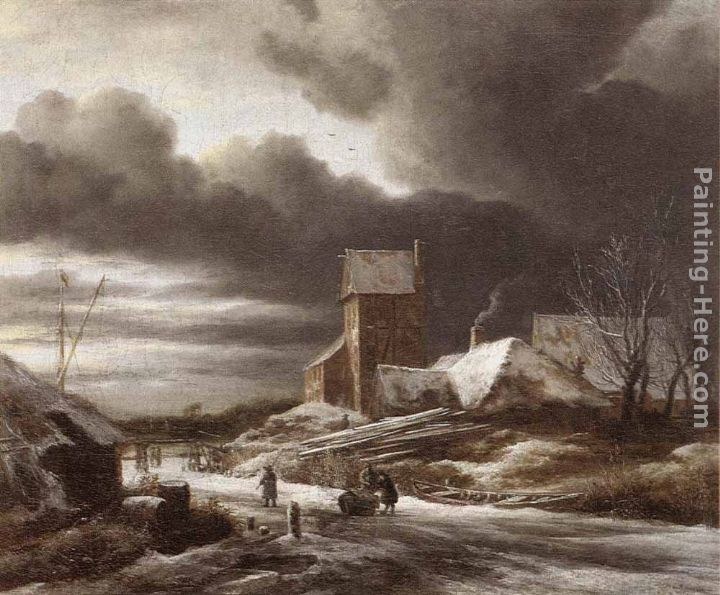 Jacob van Ruisdael Winter Landscape